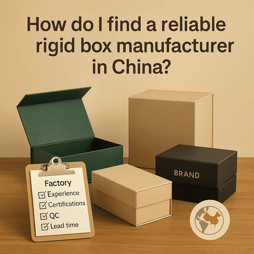 How do I find a reliable rigid box manufacturer in China?
